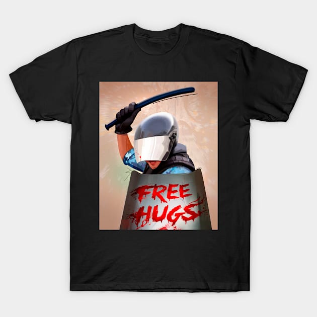 Free hugs T-Shirt by kalian999999